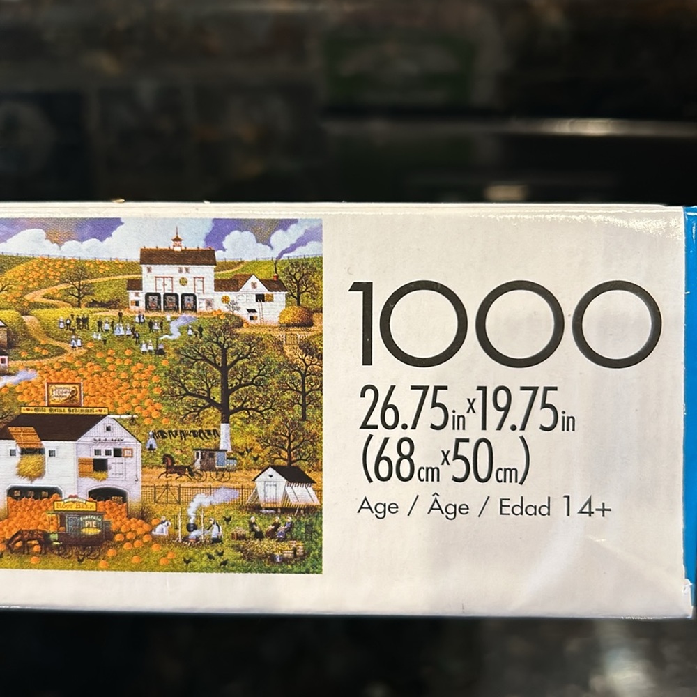 Charles Wysocki 1000 piece puzzle-Dancing Pheasant Farms - Picture 2 of 2